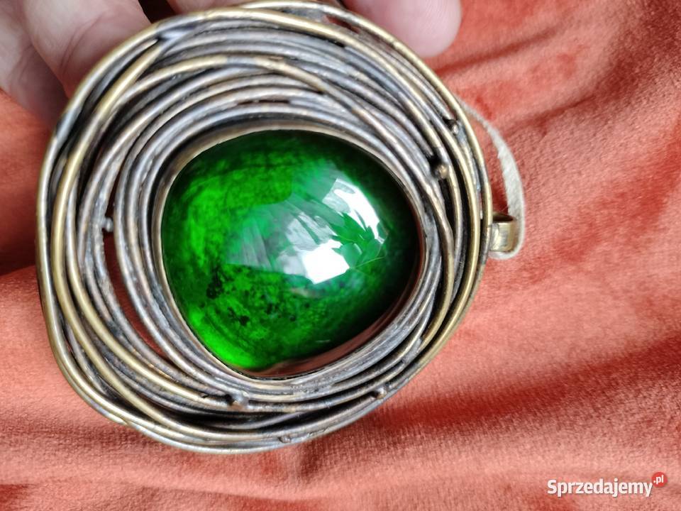 Piękny miedziany wisior zawieszka prl Choszczno