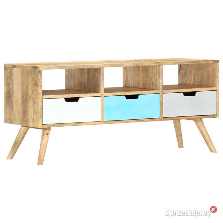 Szafka pod TV 110 x 35 x 48 lite drewno mango Warszawa