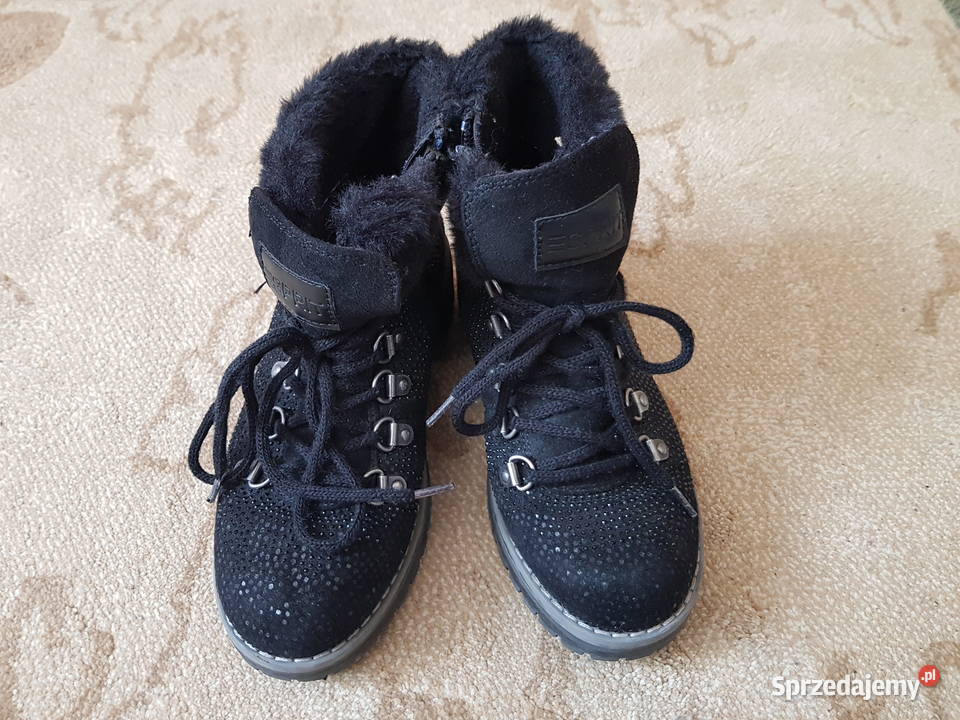 Buty dziecięce kozaczki ocieplane ESPRIT rozmiar czarny Warszawa