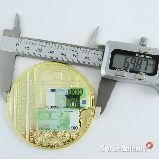 GIGANT 2 x Medal Moneta Banknot 200500 Euro Sosnowiec