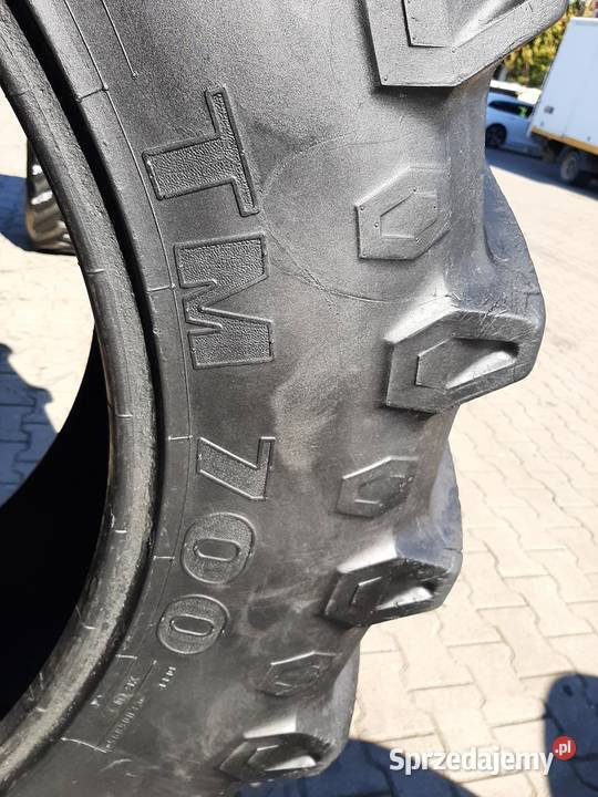 2x Opona używana rolnicza 48070R38 PIRELLI TM700 Zaścianki