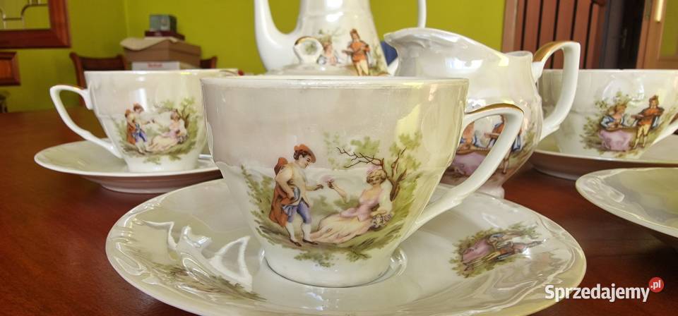 Ekskluzywny Serwis Kawowy Porcelana B