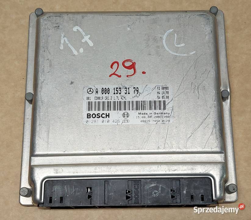 KOMPUTER STEROWNIK SILNIKA MERCEDES W168 17CDI osobowe Mielęcin