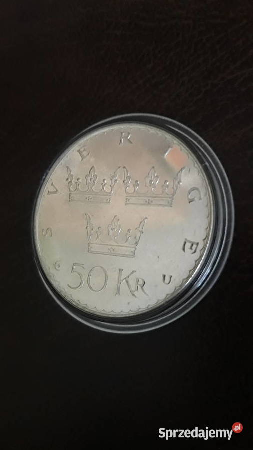 50 Koron 1975 Szwecja mennicza srebro wielkopolskie Konin