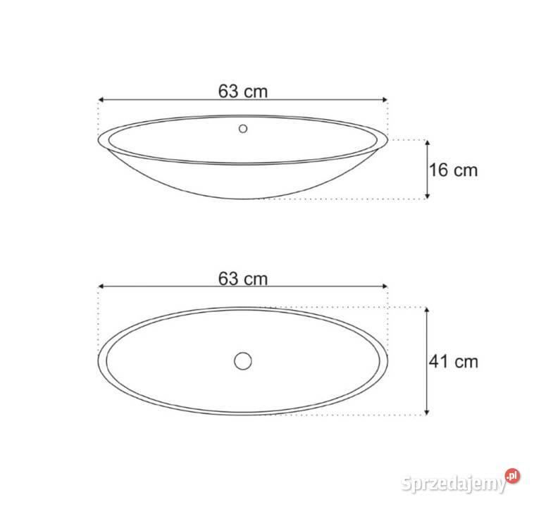 UMYWALKA NABLATOWA NASZAFKOWA 63X41X16 Wykończenie Legionowo
