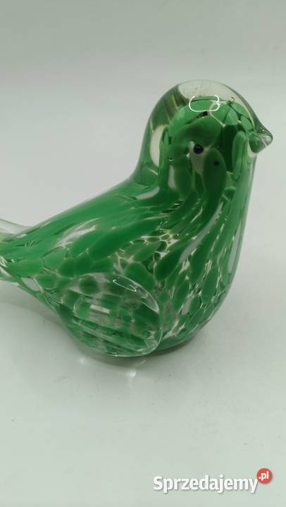 Figurka przycisk do papieru ptak tutti frutti Porcelana i szkło Zamość