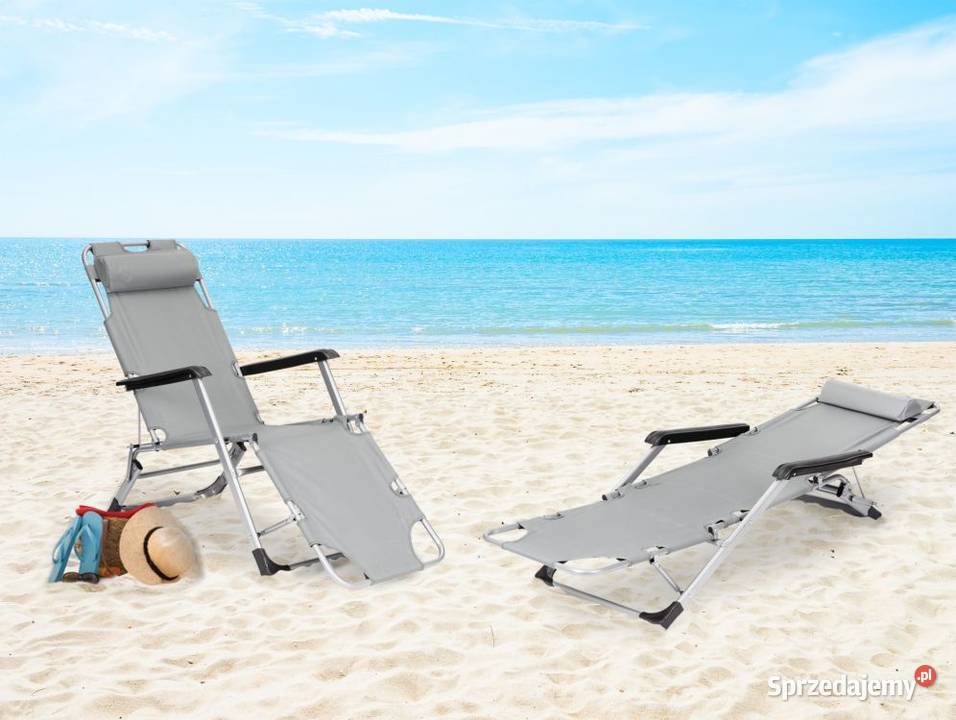 Leżak fotel ogrodowy plażowy składany 2w1 podlaskie Bielsk Podlaski