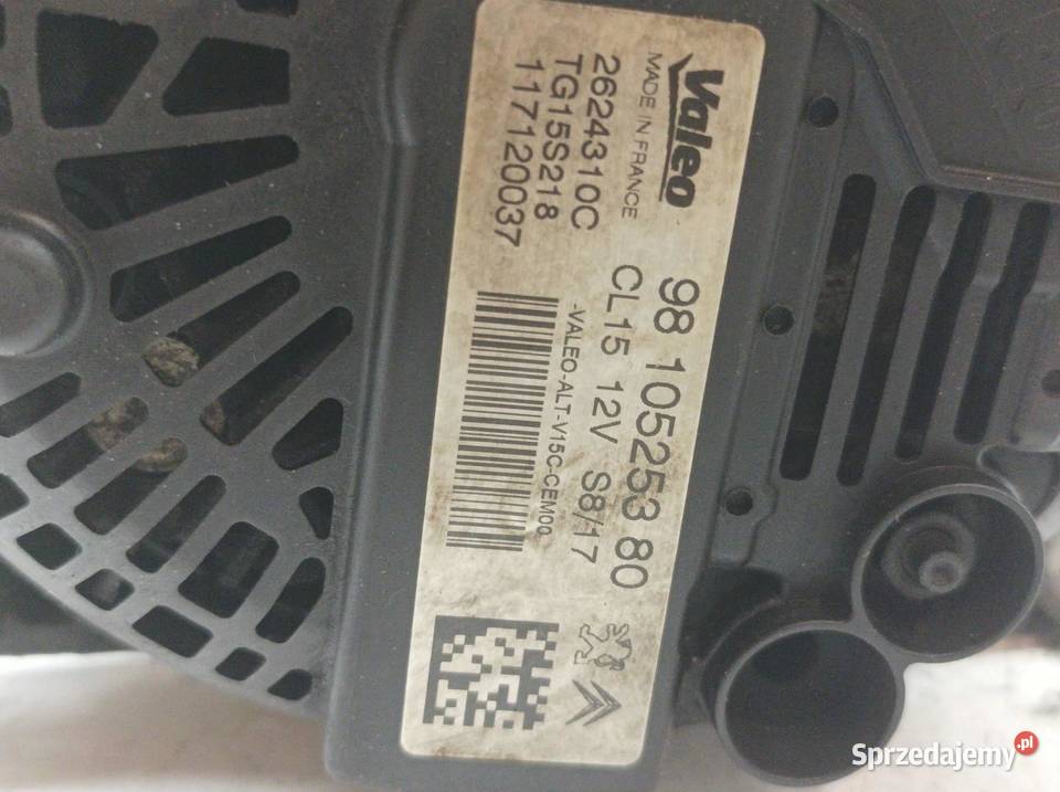 ALTERNATOR 9810525380 16 E HDI Peugeot 308 II świętokrzyskie sprzedam