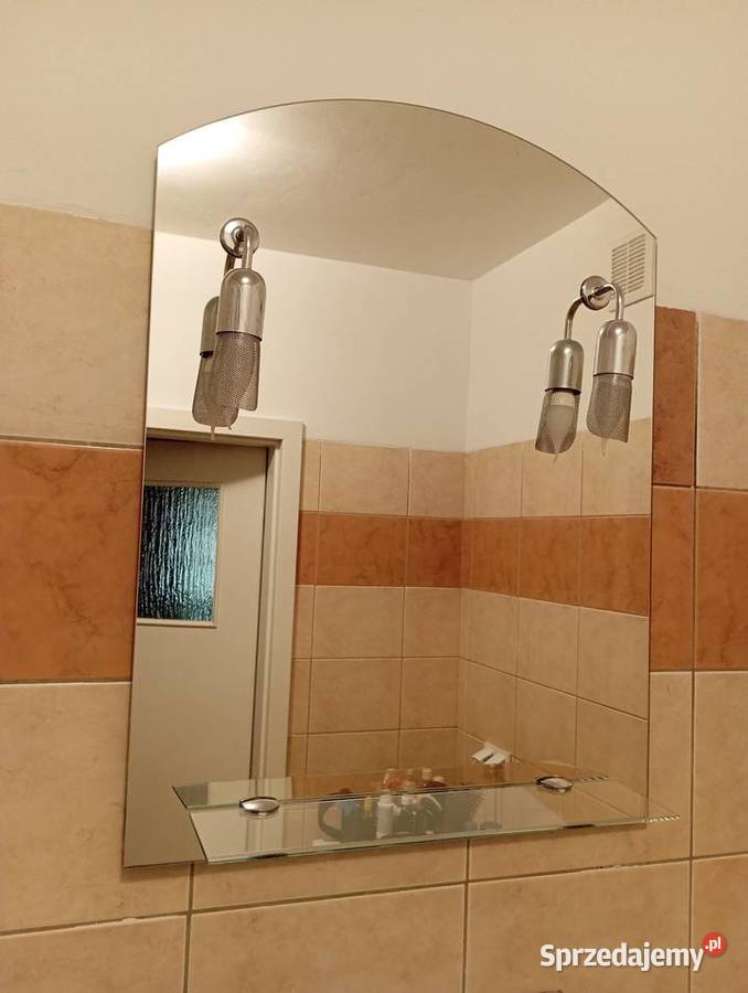 Lustro ok 80 x 60 z oświetleniem i półeczką Lublin