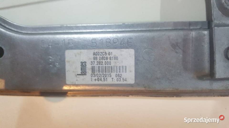 Peugeot 207 mechanizm podnoszenia szyby Tarnów