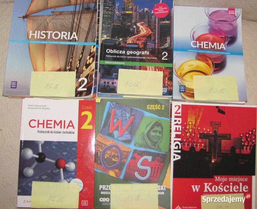 Podręczniki 1 i 2 klasy liceum