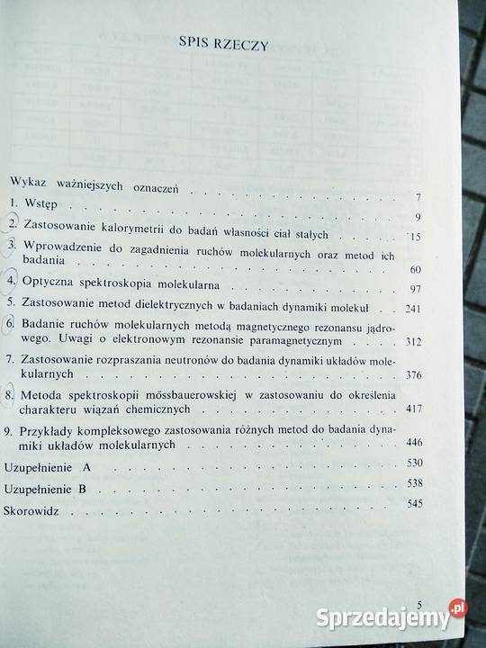 Fizyka chemiczna książki antykwariaty uczelnie Warszawa