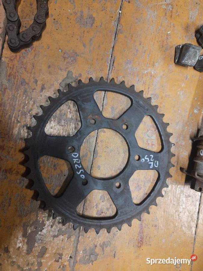 Suzuki DR 250 napęd zębatka zębatki łańcuch Jelenia Góra