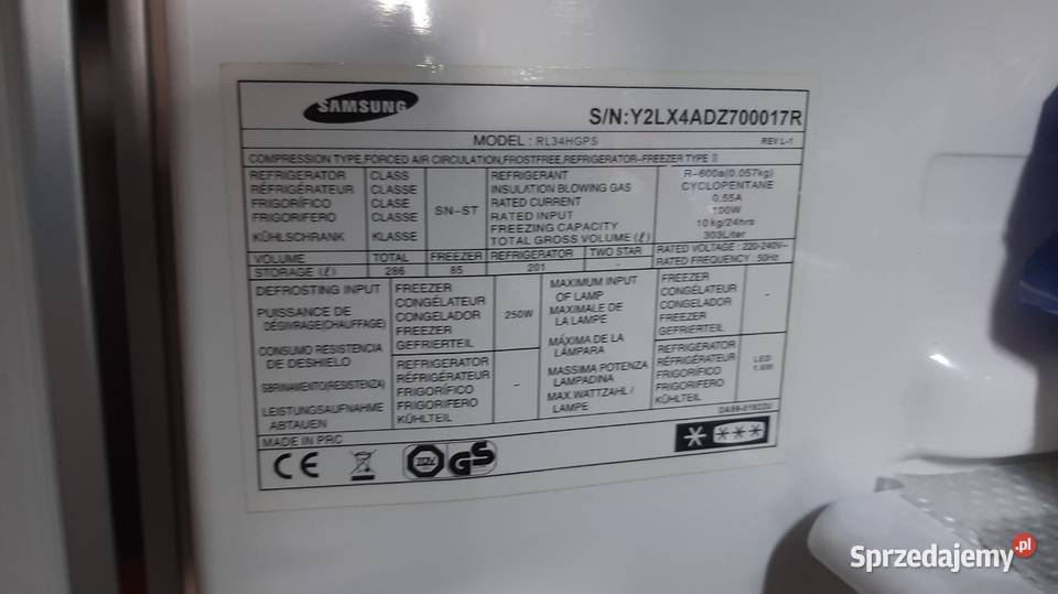 Szuflada do lodówki SAMSUNG RL34HGPS Warszawa sprzedam