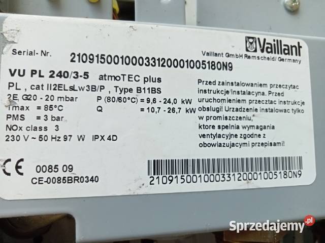 Kociol gazowy Vaillant atmo TEC plus VU 24035