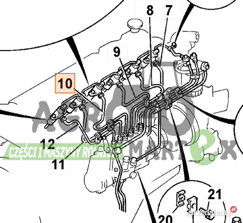 02802024 1154158500 PRZEWÓD PALIWOWY NO4 ISUZU dolnośląskie Wichrów