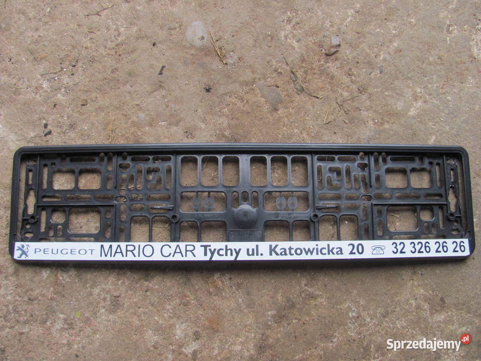 Podkładka pod tablice rejestracyjną Peugeot Mario Car Tychy