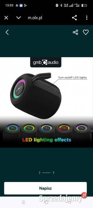 Sprzedam głośnik bluetooth firmy gmbh audio Zabrze