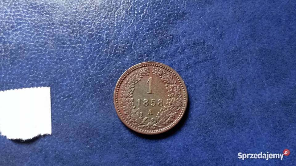 Stare monety 1 krajcar 1858 Austria Lesko
