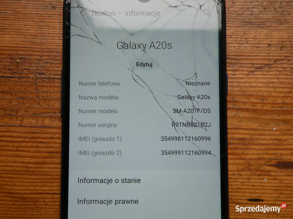 SAMSUNG Galaxy A20s dolnośląskie Wrocław sprzedam