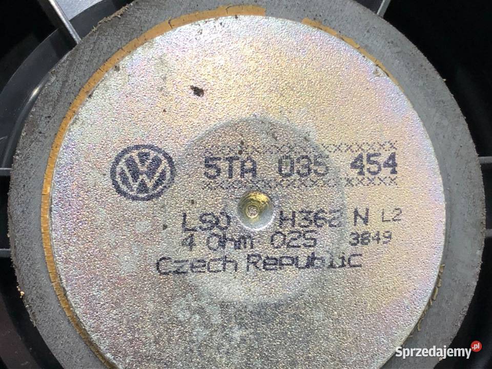 GŁOŚNIKI KOMPLET VW TOURAN 5TA035453 Minivan Sprzęt audio fabryczny