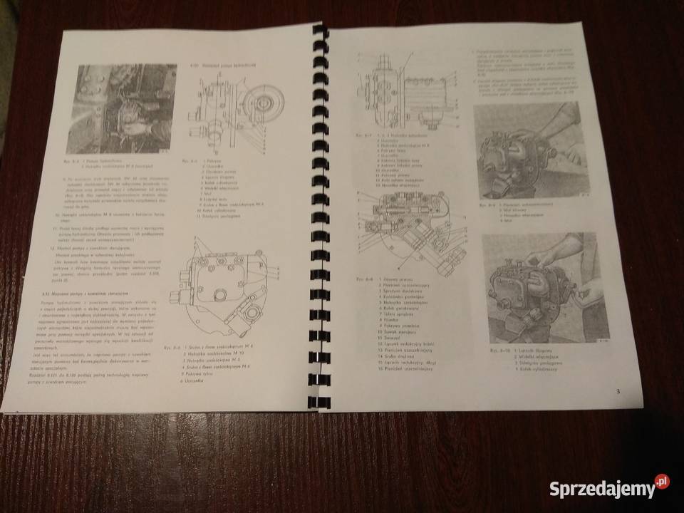 Ciagnik rs 09 ksiażka do naprawy hydrauliki Stalowa Wola