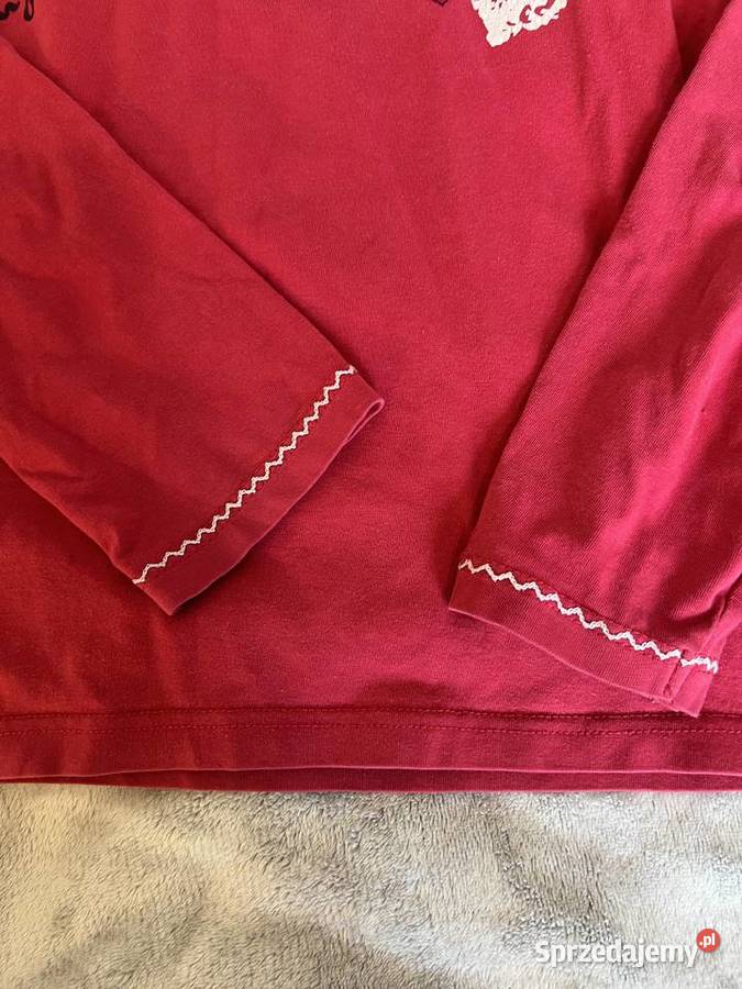 Czerwona bluzka koszulka z długi rękawem podkarpackie Jasło