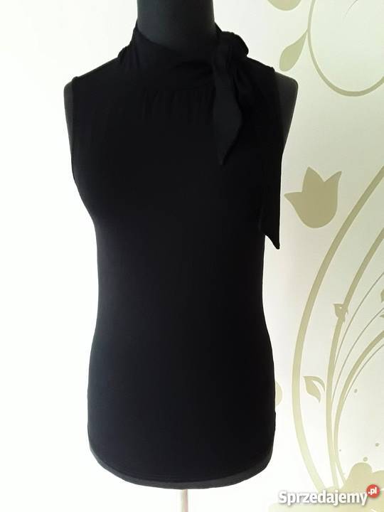 Elegancka bluzka czarna bez rękawów rozmiar 3638 Warszawa