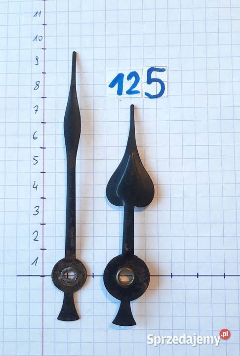 125 Wskazówki zegara komplet 37x28mm 5mm Tczew
