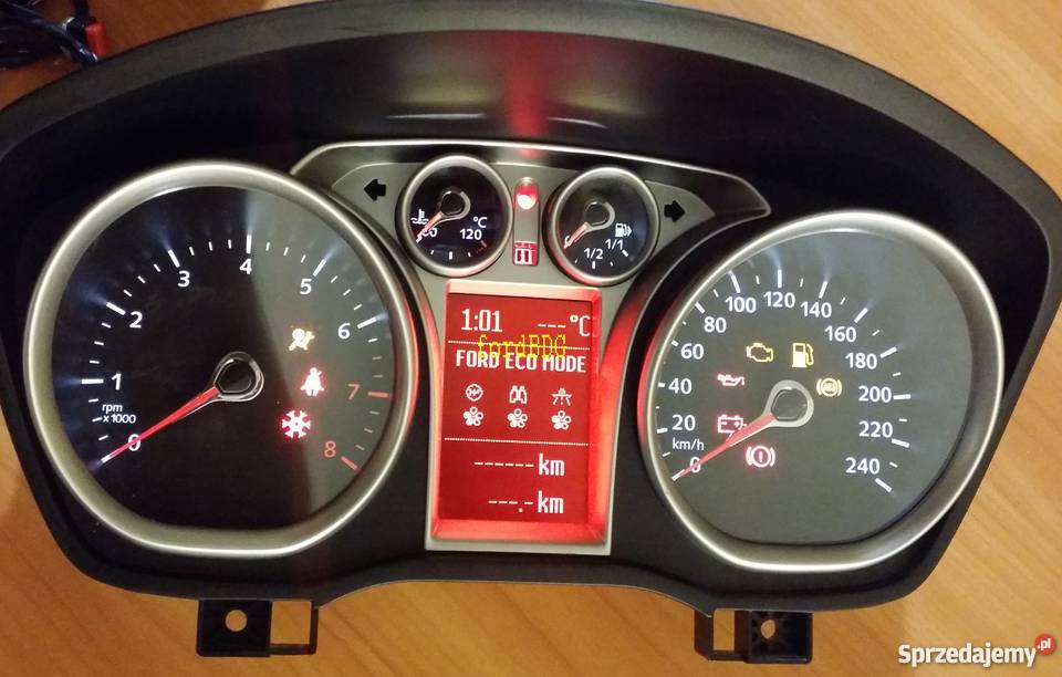 Zegary licznik benzyna duzy LCD Ford Focus Mk2 Motoryzacja kujawsko-pomorskie Bydgoszcz