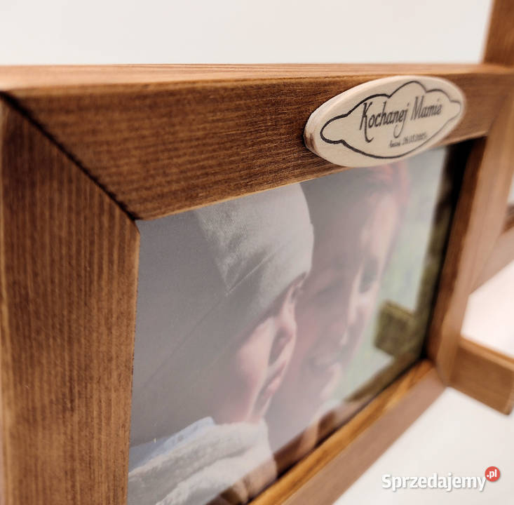 DZIEŃ MATKI Ramka Na Zdjęcia 10x15 DREWNO Napis Gdynia