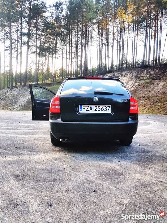koda Octavia II 2007 Czarna Klimatyzacja wspomaganie kierownicy Nowe Czaple sprzedam
