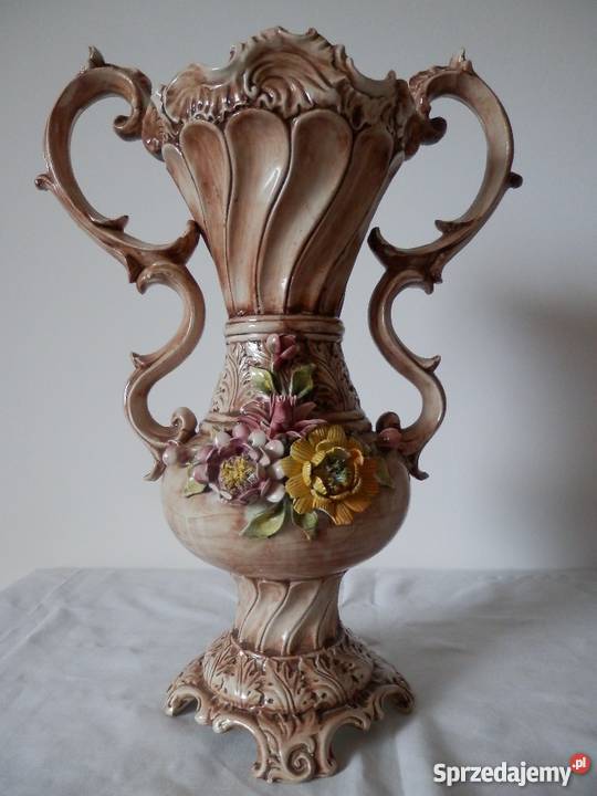 Piękny dekoracyjny porcelanowy włoski wazon Bassano OKAZJA