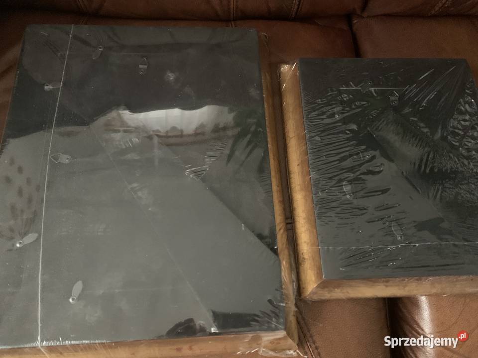 Ramka rama na zdjęcia drewniana ze szkłem stare Bystrzyca Kłodzka