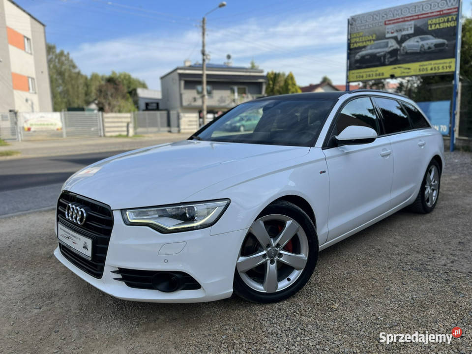 Audi A6 Avant 30 Quattro SLINE Skóry Navi biały śląskie Częstochowa