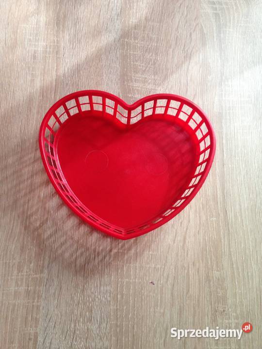 Miseczki koszyczki w kształcie serca odcienie czerwieni Hajnówka sprzedam