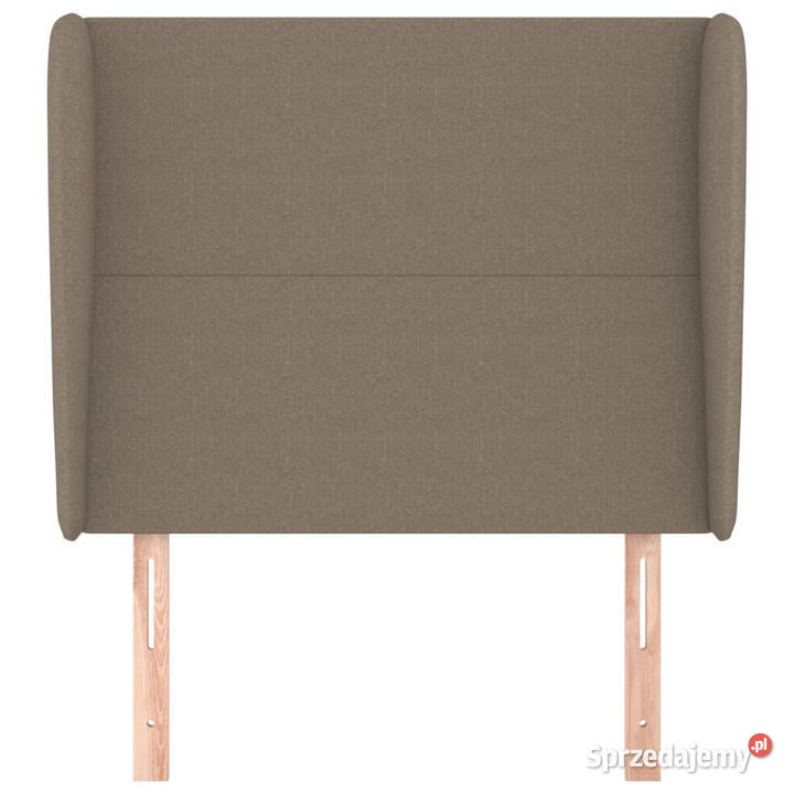 Zagłówek uszak taupe 103x23x118128 tkanina Ramy i stelaże Dom i Ogród