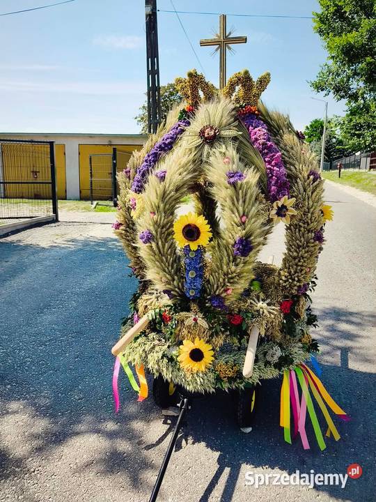 Piękny wieniec dożynkowy Busko-Zdrój