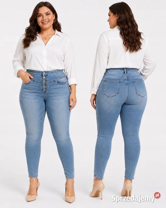 Jeans damski MSARA size 30 pas 7086 wysoki pas niebieski łódzkie