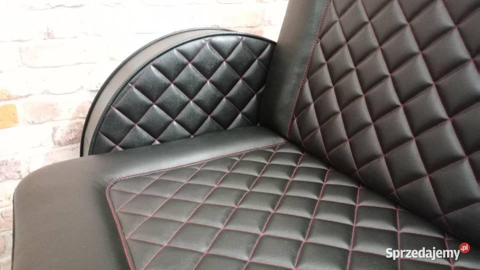 Sofa dwa fotele stolik zegar Meble Bielsko-Biała