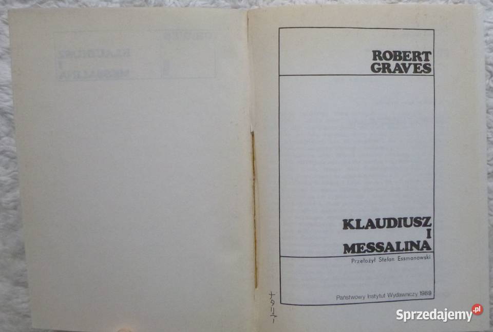 Klaudiusz i Messalina Robert Graves miękka Warszawa