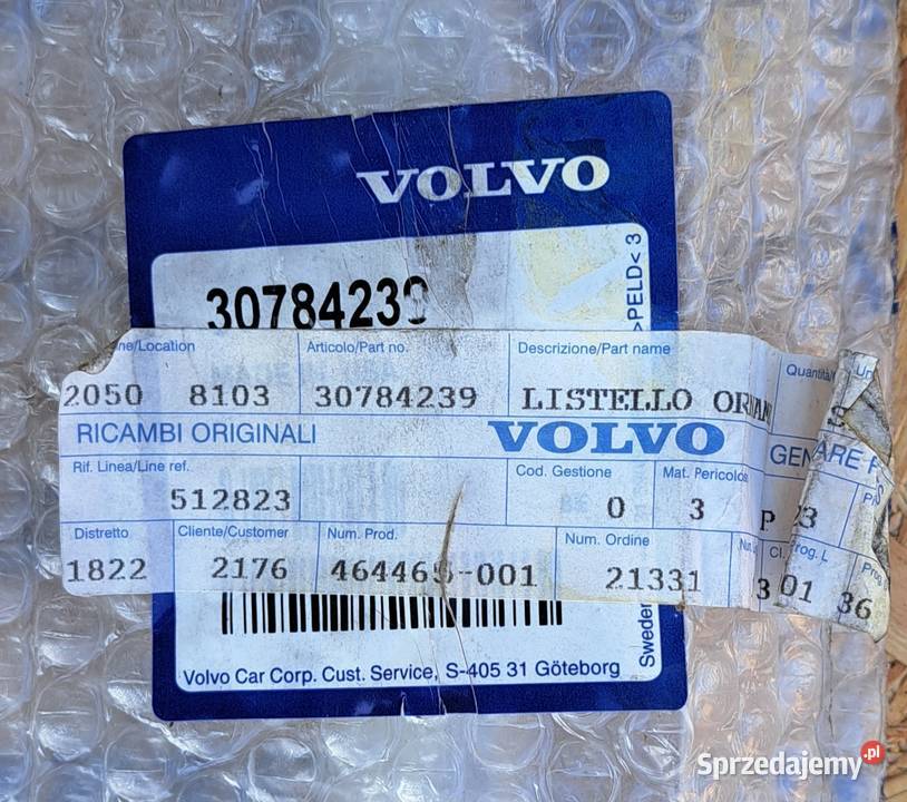 LISTWA KLAPY TYŁ BAGAŻNIKA CHROM VOLVO S80 Mielęcin