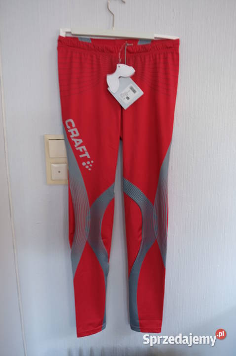 czerwone spodnie męskie CRAFT z Norwegii S 36 Toruń
