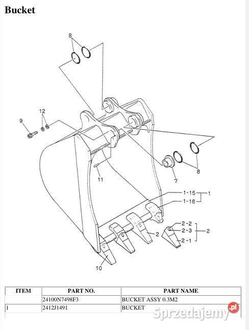 Kobelco SK2003 SK603 K907LC2 katalog części Kielce