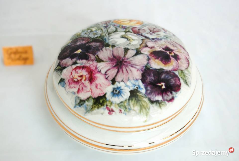 Bombonierka szkatułka porcelana Ćmielów vintage Lublin