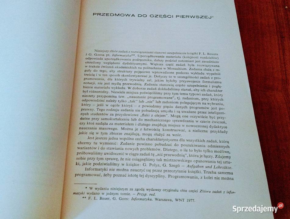 Zbiór zadań z informatyki Friedrich L Bauer Książki naukowe i popularnonaukowe Gdańsk