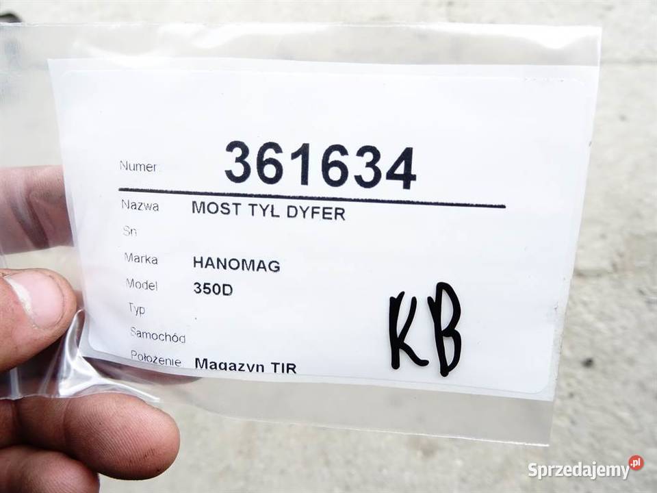 MOST TYŁ DYFER HANOMAG KOPARKA ciężarowe sprzedam