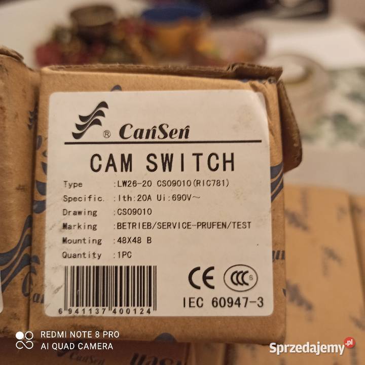 Łącznik krzywkowy obrotowy 2 pozycyjny Nowy Tomyśl