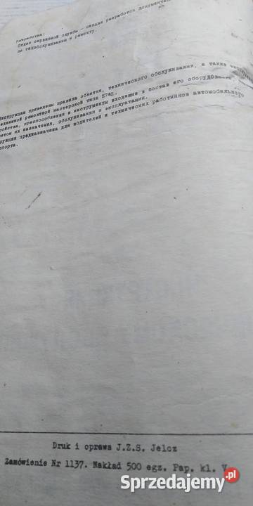 Książka instrukcja Jelcz 574Z antyk Reszel