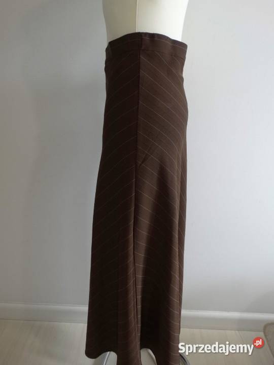 Spódnica Długa Maxi Trapezowa Modny Czekoladowy Spódnice i sukienki Łomża